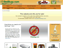 Tablet Screenshot of killbedbugs.com